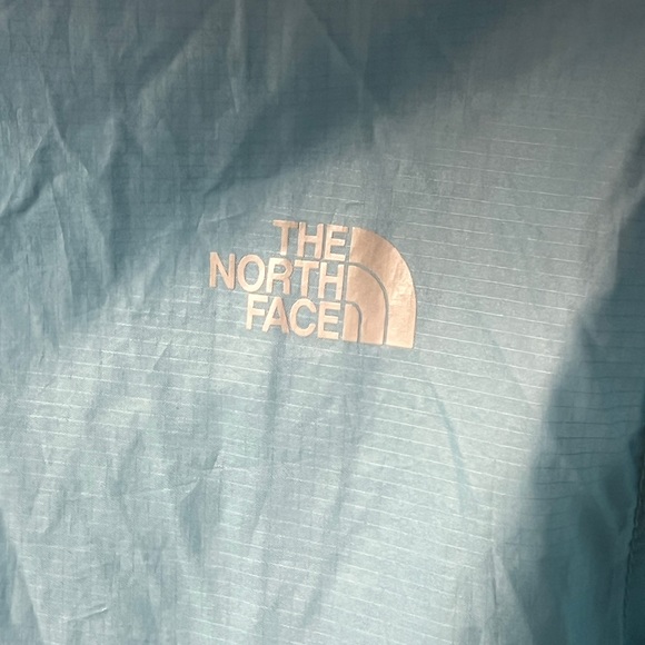 WOMEN'S THE NORTH FACE CYCLONE TEAL WINDBREAKER COAT JACKET HOODIE Size XS - Picture 5 of 8